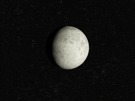 Moon with starsの写真素材