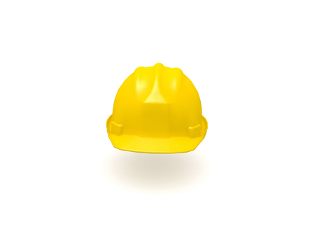 3D Yellow Hard Hatの写真素材