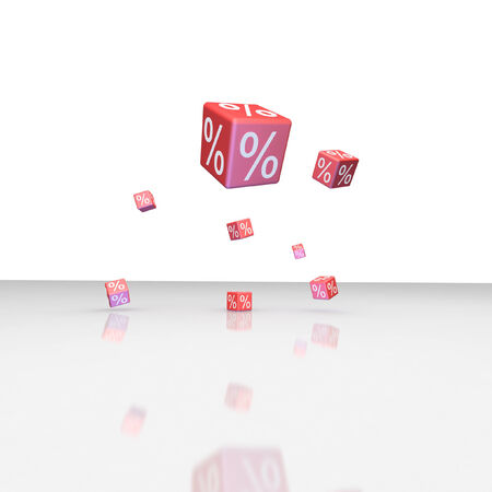 3D Very Big Percentの写真素材