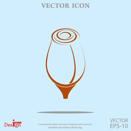 rose vector iconのイラスト素材