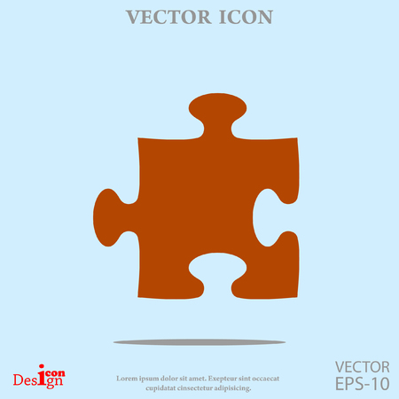 puzzle vector iconのイラスト素材