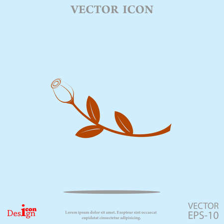 rose vector iconのイラスト素材