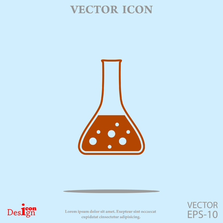 test tube vector iconのイラスト素材