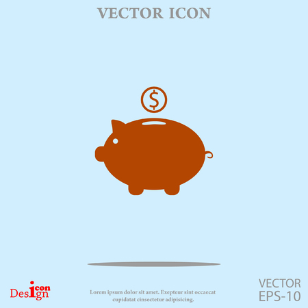 moneybox vector iconのイラスト素材