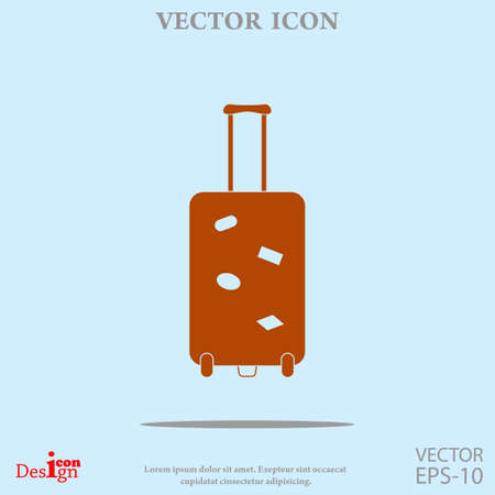 suitcase vector iconのイラスト素材