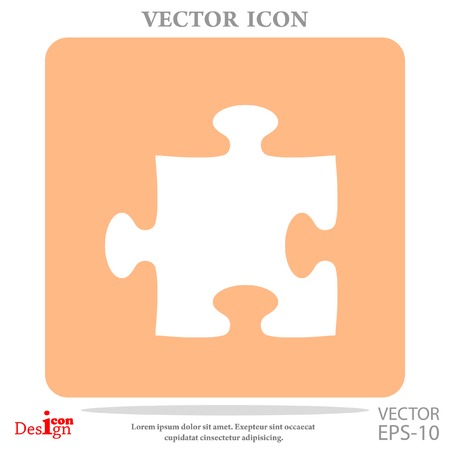 puzzle vector iconのイラスト素材