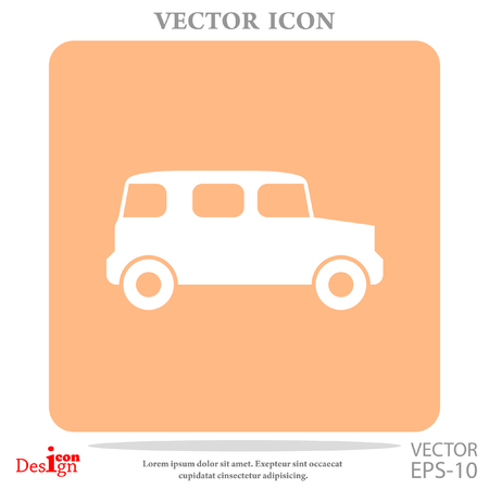 vintage car vector iconのイラスト素材