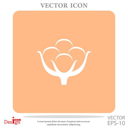 cotton vector iconのイラスト素材