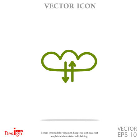 cloud vector iconのイラスト素材