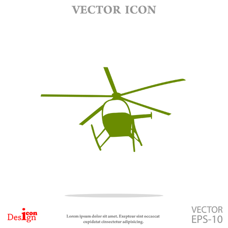 helicopter vector iconのイラスト素材
