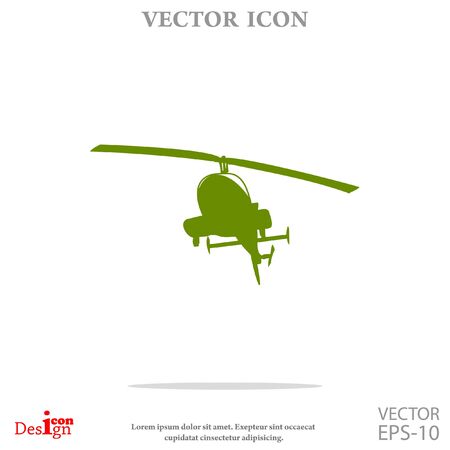 helicopter vector iconのイラスト素材