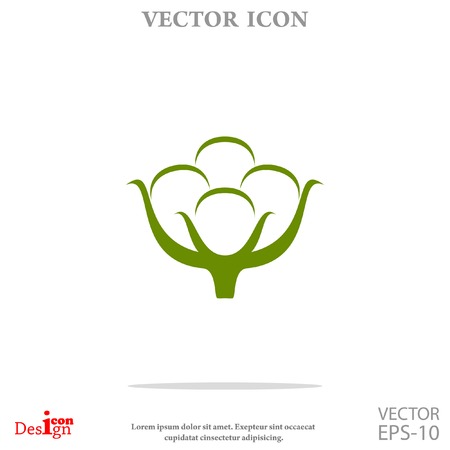 cotton vector iconのイラスト素材