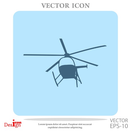 helicopter vector iconのイラスト素材
