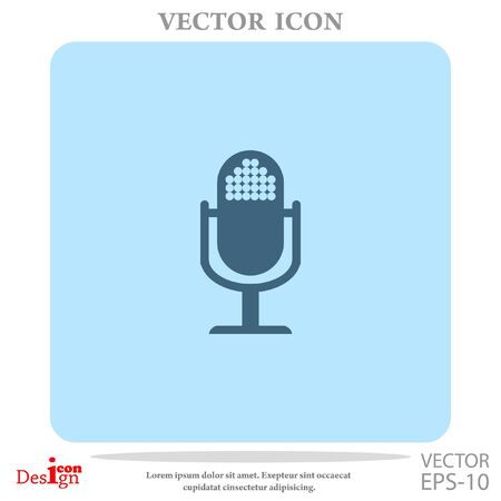 microphone vector iconのイラスト素材