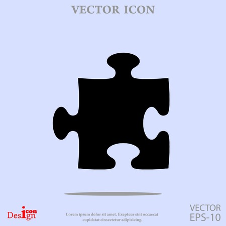 puzzle vector iconのイラスト素材