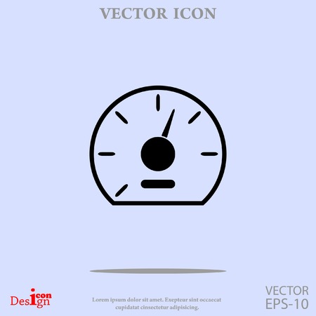 speedometer vector iconのイラスト素材