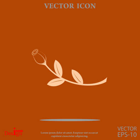 rose vector iconのイラスト素材