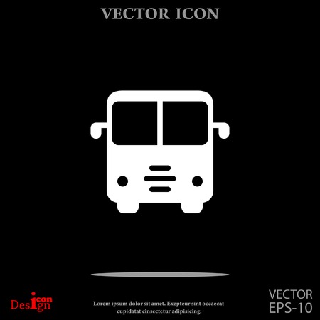 bus vector iconのイラスト素材