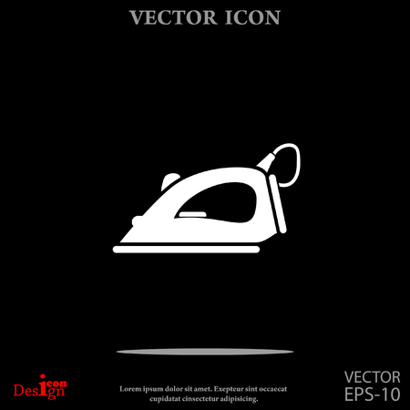 steam iron vector iconのイラスト素材