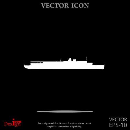 ship vector iconのイラスト素材