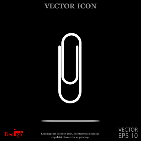 paperclip vector iconのイラスト素材