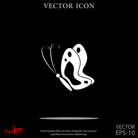butterfly vector iconのイラスト素材