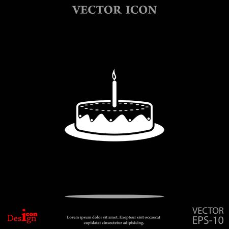 cake vector iconのイラスト素材
