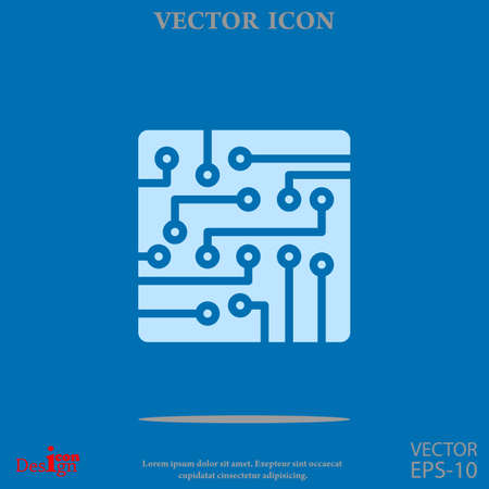 circuit board vector iconのイラスト素材