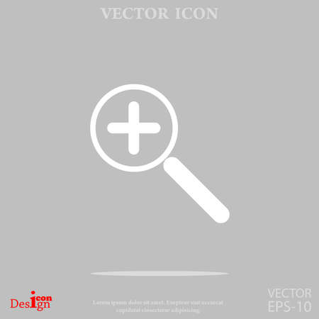 zoom vector iconのイラスト素材