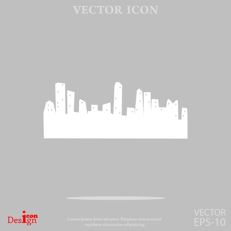 city vector iconのイラスト素材