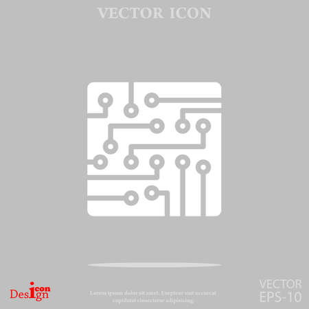 circuit board vector iconのイラスト素材