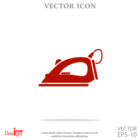 steam iron vector iconのイラスト素材