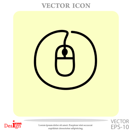 mouse vector iconのイラスト素材