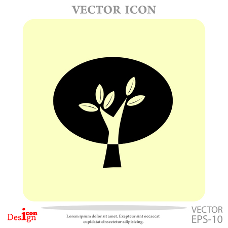 tree vector iconのイラスト素材