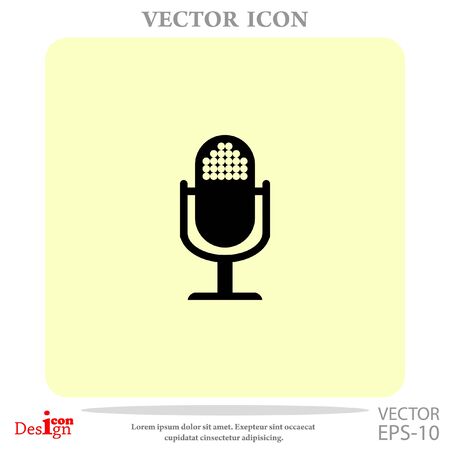 microphone vector iconのイラスト素材