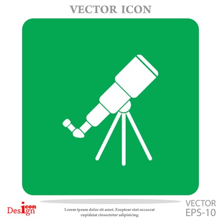 telescope vector iconのイラスト素材