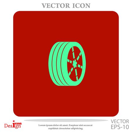 wheel vector iconのイラスト素材