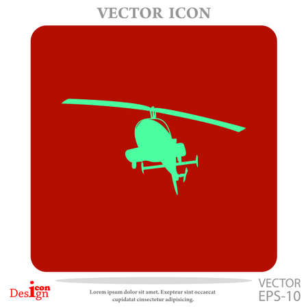 helicopter vector iconのイラスト素材