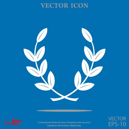 laurel wreath vector iconのイラスト素材