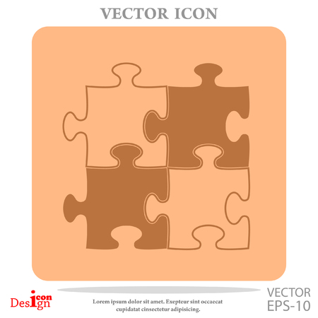 puzzle vector iconのイラスト素材