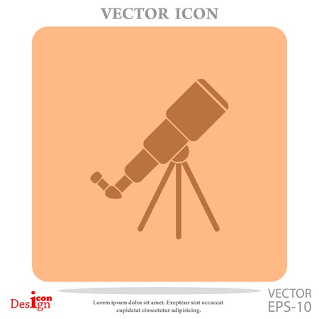 telescope vector iconのイラスト素材