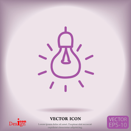light bulb vector iconのイラスト素材