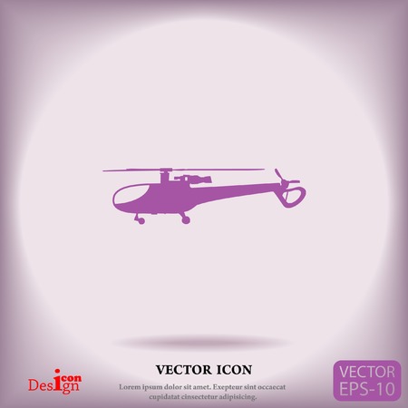 helicopter vector iconのイラスト素材