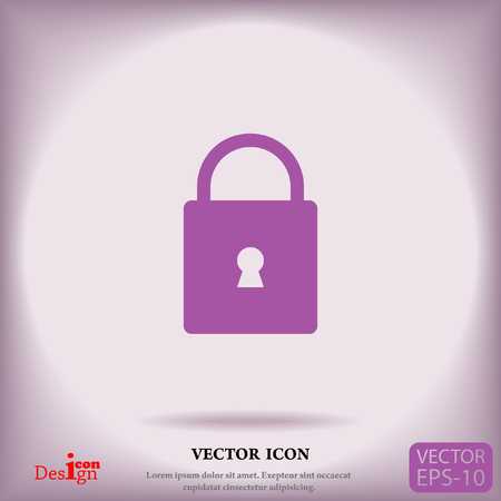 lock vector iconのイラスト素材