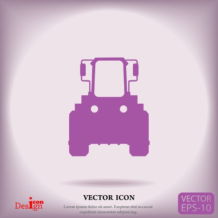 tractor vector iconのイラスト素材