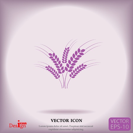 wheat ears vector iconのイラスト素材