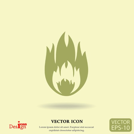 fire vector iconのイラスト素材