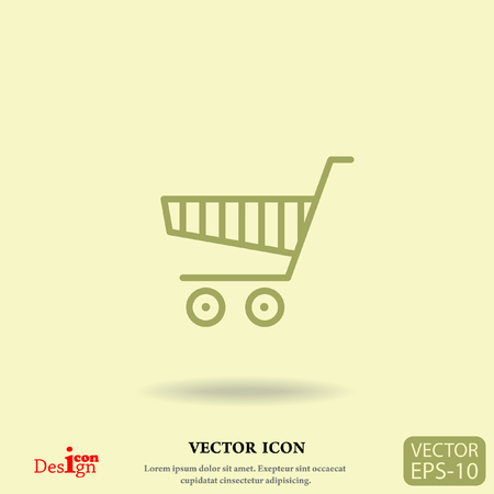 shopping chart vector iconのイラスト素材