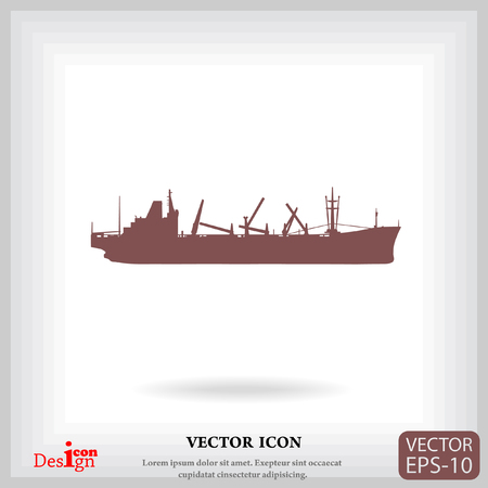 ship vector iconのイラスト素材