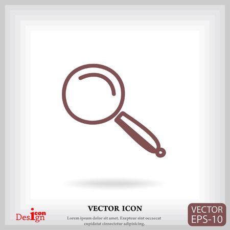 lupe vector iconのイラスト素材